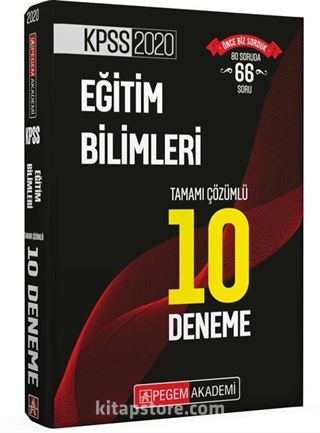 2020 KPSS Eğitim Bilimleri Tamamı Çözümlü 10 Deneme