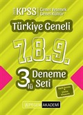 2019 KPSS Genel Yetenek Genel Kültür Türkiye Geneli Deneme (7.8.9) 3'lü Deneme Set