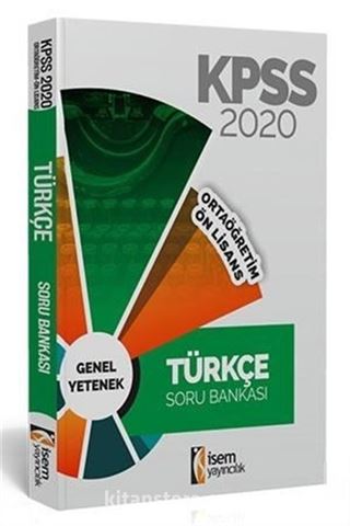 2020 KPSS Ortaöğretim Ön Lisans Türkçe Tamamı Çözümlü Soru Bankası