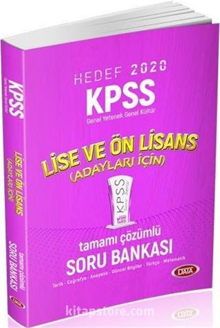 2020 KPSS Lise ve Ön Lisans Tek Kitap Tamamı Çözümlü Soru Bankası