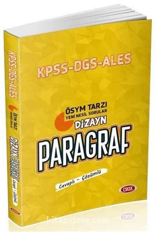 2020 KPSS ALES DGS Dizayn Yeni Nesil Sorularla Paragraf Soru Bankası Cevaplı-Çözümlü
