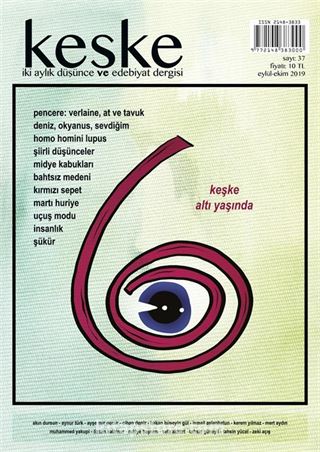 Keşke İki Aylık Düşünce ve Edebiyat Dergisi Sayı:37 Eylül-Ekim 2019