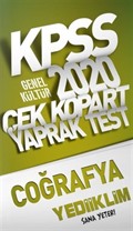 2020 KPSS Genel Kültür Coğrafya Çek Kopart Yaprak Test