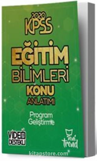 2020 KPSS Eğitim Bilimleri Program Geliştirme Konu Anlatımlı