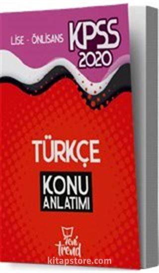 2020 KPSS Lise Önlisans Genel Yetenek Genel Kültür Türkçe Konu Anlatımı