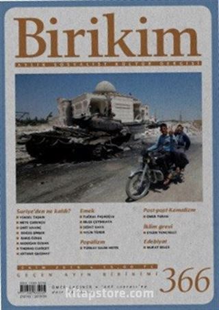 Birikim Aylık Sosyalist Kültür Dergisi Sayı:366 Ekim 2019