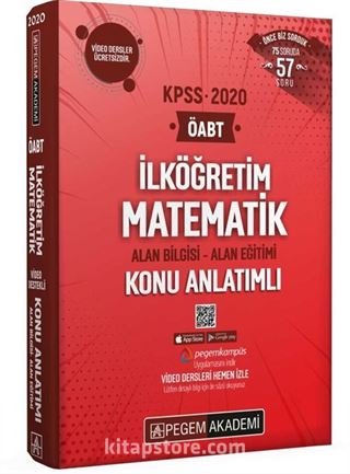 2020 KPSS ÖABT İlköğretim Matematik Video Destekli Konu Anlatımlı Modüler Set