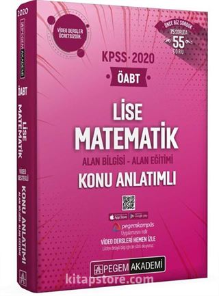 2020 KPSS ÖABT Lise Matematik Video Destekli Konu Anlatımlı