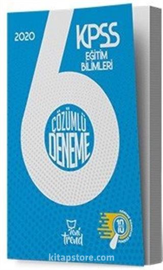2020 KPSS Eğitim Bilimleri 6'lı Çözümlü Deneme