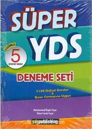 Süper YDS Deneme Seti (5'li) Tamamı Özgün ve Çözümlü Sorular