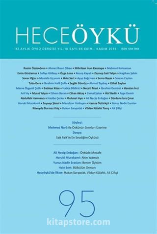Hece Öykü İki Aylık Öykü Dergisi Sayı:95 Ekim-Kasım 2019