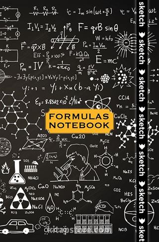 Formulas Notebook - Özel Tasarım Defter (Kalem Tutacağı Hediyeli)