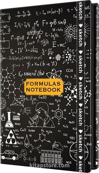 Formulas Notebook - Özel Tasarım Defter (Kalem Tutacağı Hediyeli)