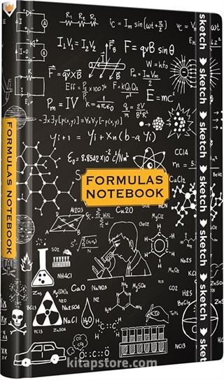 Formulas Notebook - Özel Tasarım Defter (Kalem Tutacağı Hediyeli)