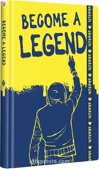 Become a Legend - Özel Tasarım Defter (Kalem Tutacağı Hediyeli)