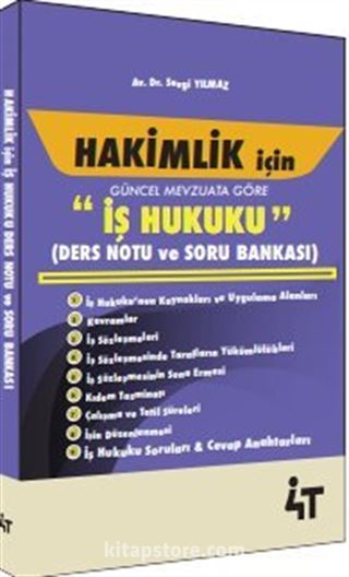 Hakimlik İçin İş Hukuku Ders Notu ve Soru Bankası