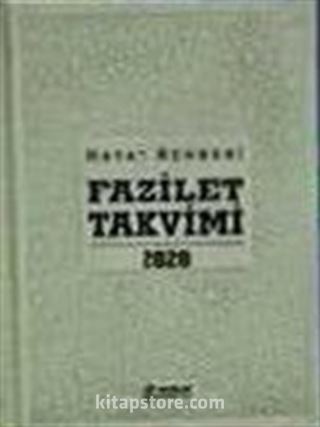 2020 Fazilet Takvimi Yurtiçi 3. Bölge Ciltli Takvim-Lüks (10x14)