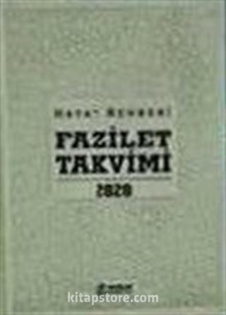 2020 Fazilet Takvimi Yurtiçi 1. Bölge Ciltli Takvim-Lüks (14x18)