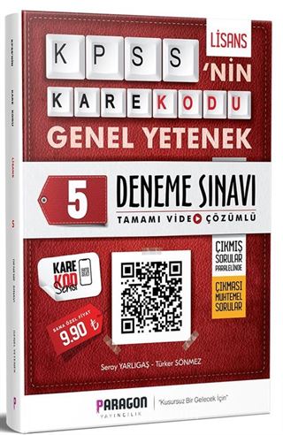 2020 KPSS'nin KareKodu Genel Yetenek Tamamı Video Çözümlü 5 Deneme Sınavı