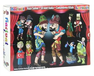 Hacivat Karagöz Kukla Oyun Seti (Kod: 015)