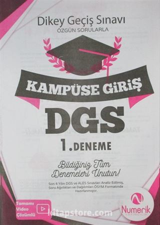 DGS 2020 Kampüse Giriş 4'lü Deneme Seti