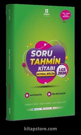 2020 LGS Soru Tahmin Kitabı Sayısal Bölüm