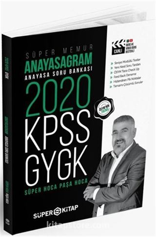 2020 KPSS Süper Memur Anayasagram Anayasa Soru Bankası