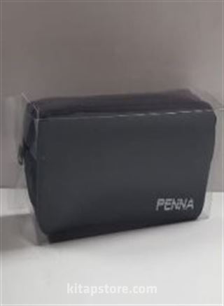 Penna Asetat Kutulu İkili Keten Kalemlik (Siyah)