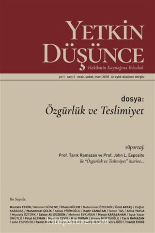 Yetkin Düşünce Ocak Şubat Mart Sayı:1 2018