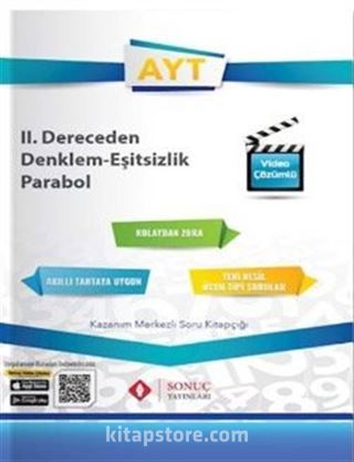 AYT II. Dereceden Denklem-Eşitsizlik-Parabol Video Çözümlü