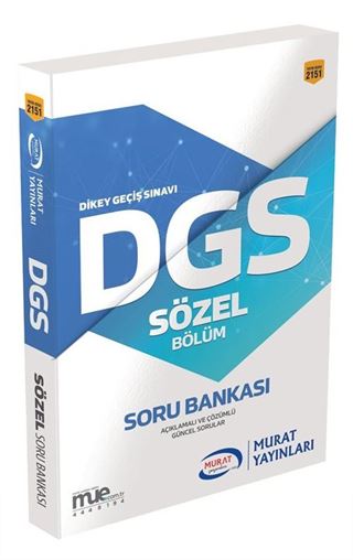 DGS Sözel Bölüm Soru Bankası (2151)