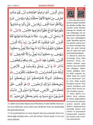 Kur'an-ı Kerim ve Meali (Rahle Boy)