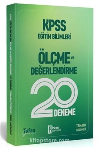 2020 KPSS Eğitim Bilimleri Ölçme ve Değerlendirme 20'li Deneme