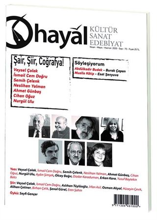 Hayal Kültür Sanat Edebiyat Dergisi Sayı:73 Nisan-Mayıs-Haziran 2020