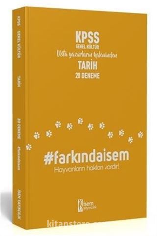 2020 Farkındaİsem KPSS Genel Kültür Tarih 20 Deneme