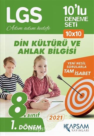 2021 Lgs Din Kültürü Ve Ahlak Bilgisi 10'lu Deneme (1.Dönem)