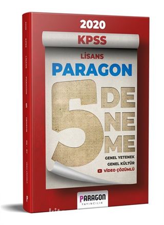 2020 KPSS Lisans Paragon Genel Yetenek Genel Kültür Tamamı Video Çözümlü 5 Deneme