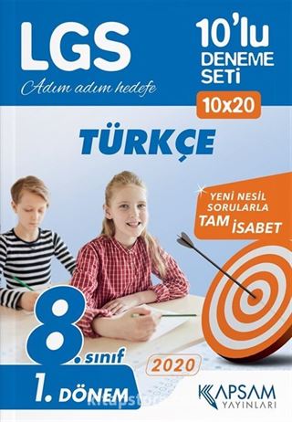LGS Türkçe 10'lu Deneme Seti (1. Dönem)