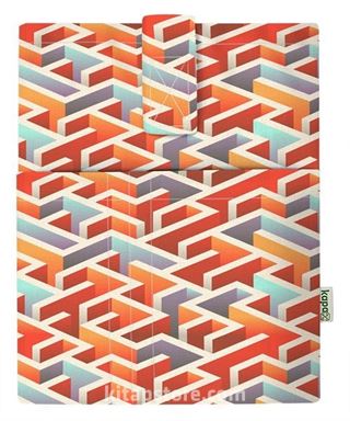 Kapax Mona Cepli Kitap Kılıfı - Labirent 3D