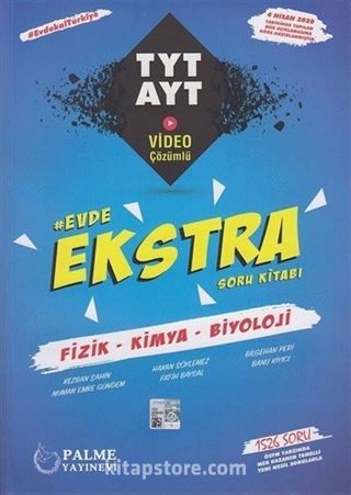 TYT AYT Fizik Kimya Biyoloji Evde Ekstra Soru Kitabı