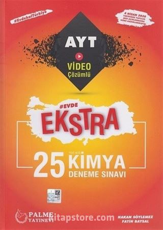 AYT Kimya Evde Ekstra 25 Deneme Sınavı