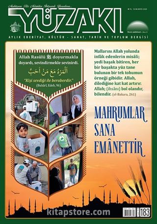 Yüzakı Aylık Edebiyat, Kültür, Sanat, Tarih ve Toplum Dergisi Sayı:183 Mayıs 2020