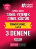 2020 KPSS Genel Yetenek Genel Kültür Türkiye Geneli Deneme (1.2.3) 3'lü Deneme Seti