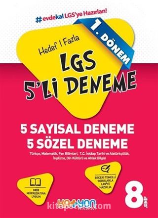 8. Sınıf LGS 1. Dönem 5 Deneme