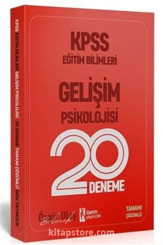 2020 KPSS Eğitim Bilimleri Gelişim Psikolojisi 20 Deneme
