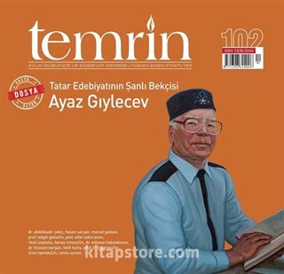 Temrin İki Aylık Düşünce ve Edebiyat Dergisi Sayı:102 Nisan 2020