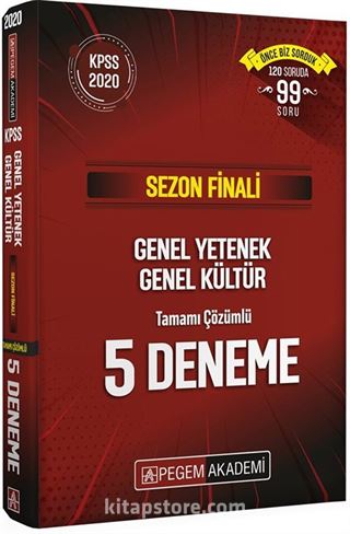 Sezon Finali Genel Yetenek Genel Kültür Tamamı Çözümlü 5 Deneme