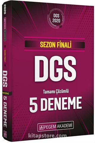 2020 Sezon Finali DGS Tamamı Çözümlü 5 Deneme