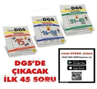DGS Matematik İlk 45 Arası Garanti Serisi Soru Seti (3 Kitap)