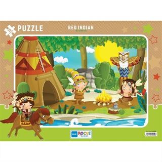 72 Parça Puzzle - Red Indian (Kızılderili)